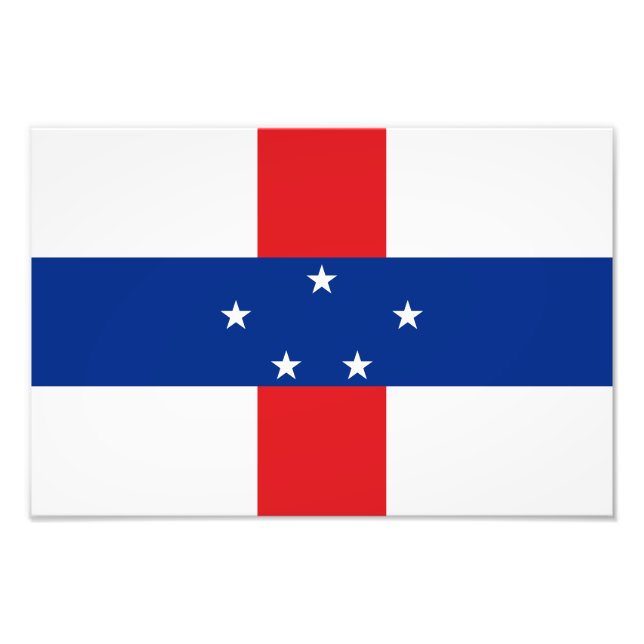 Niederländische Antillen-Flagge Fotodruck (Vorne)