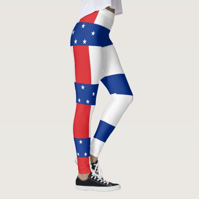 Niederländische Antillen-Flagge Leggings (Rechts)