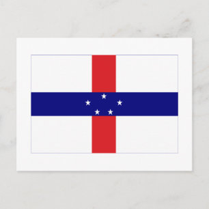 Niederländische Antillen-Flagge Postkarte