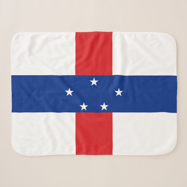 Niederländische Antillen-Flagge Sherpadecke (Vorderseite (Horizontal))