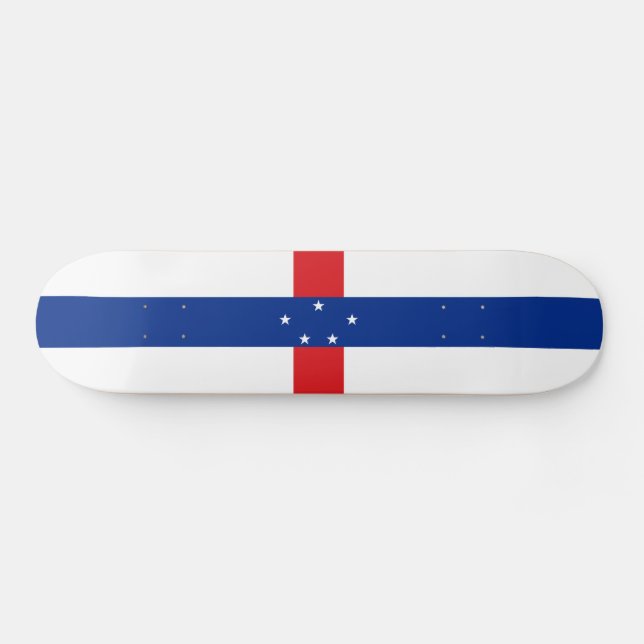 Niederländische Antillen-Flagge Skateboard (Horizontal)