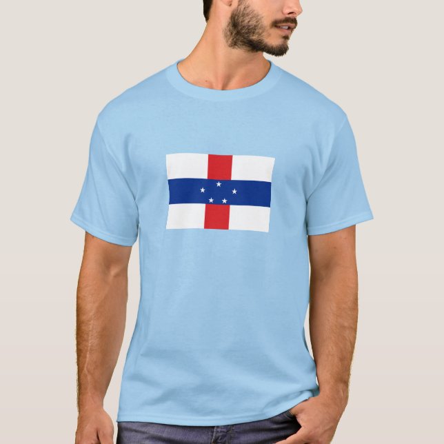 Niederländische Antillen-Flagge T-Shirt (Vorderseite)