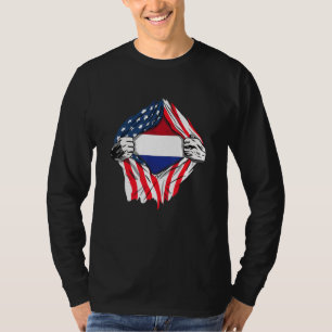 Niederländische Blutflagge im Inside Me Niederland T-Shirt
