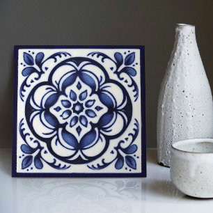 Niederländische Delft-Blau-Reproduktion Küchenrück Fliese