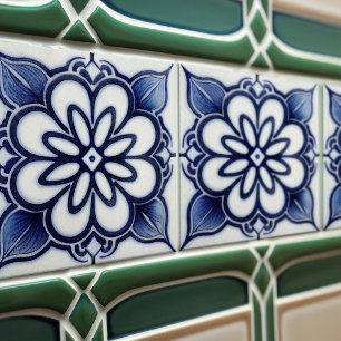 Niederländische Delft-Blau-Reproduktion Küchenrück Fliese