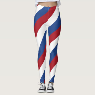Niederländische Farben für Flaggen Diagonal gestre Leggings