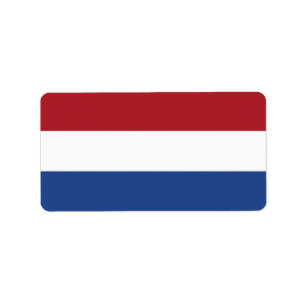 niederländische Flagge Adressaufkleber
