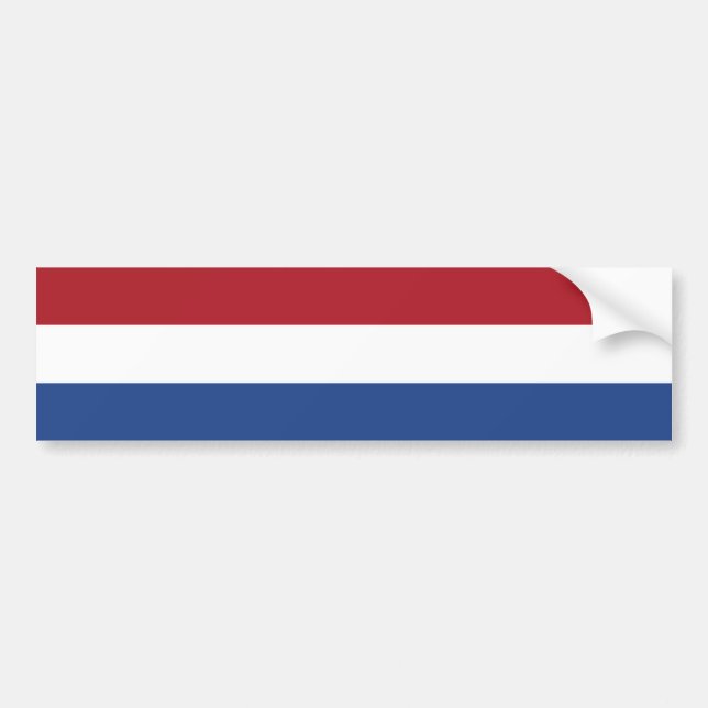 Niederländische Flagge Autoaufkleber (Vorne)