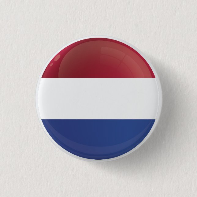 Niederländische Flagge Button (Vorderseite)