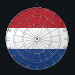 Niederländische Flagge Dartscheibe<br><div class="desc">Dieses Design zeichnet sich durch die Nationalflagge der Niederlande (informell als Holland bekannt) aus, ein Land, das hauptsächlich in der Western Europa und teilweise in der Karibik liegt und das größte konstituierende Land des Königreichs der Niederlande bildet. In Europa besteht es aus 12 Provinzen, die Deutschland im Osten, Belgien im...</div>