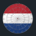 Niederländische Flagge Dartscheibe<br><div class="desc">Dieses Design zeichnet sich durch die Nationalflagge der Niederlande (informell als Holland bekannt) aus, ein Land, das hauptsächlich in der Western Europa und teilweise in der Karibik liegt und das größte konstituierende Land des Königreichs der Niederlande bildet. In Europa besteht es aus 12 Provinzen, die Deutschland im Osten, Belgien im...</div>