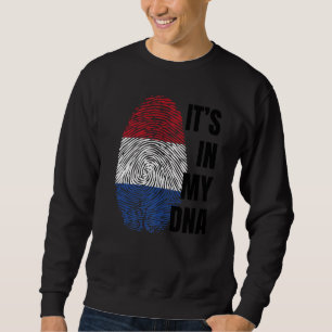 Niederländische Flagge Dna Fingerprint Holland Ora Sweatshirt