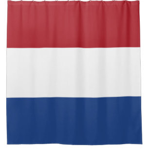Niederländische Flagge Duschvorhang