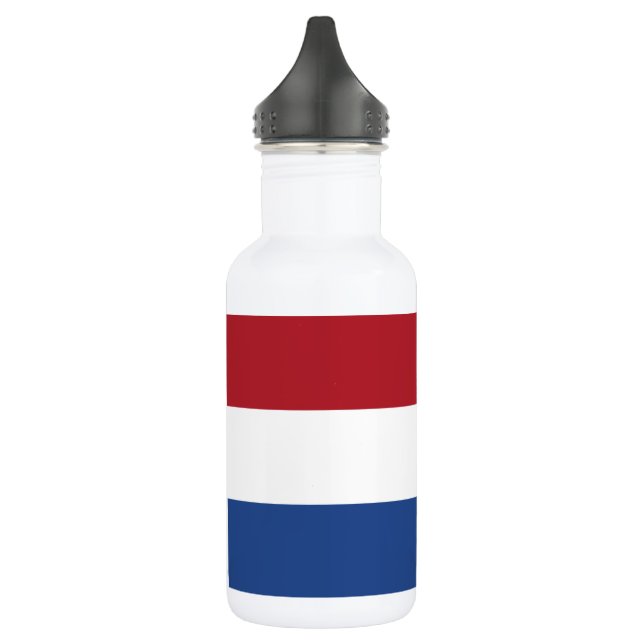 Niederländische Flagge Edelstahlflasche (Links)