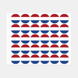 niederländische Flagge Etiketten