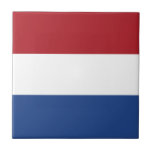 niederländische Flagge Fliese<br><div class="desc">Ein ideales Geschenk für alle,  die Patrioten ihres Landes sind!</div>