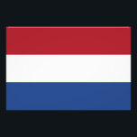 Niederländische Flagge Fotodruck<br><div class="desc">Patriotische Flagge der Niederlande.</div>