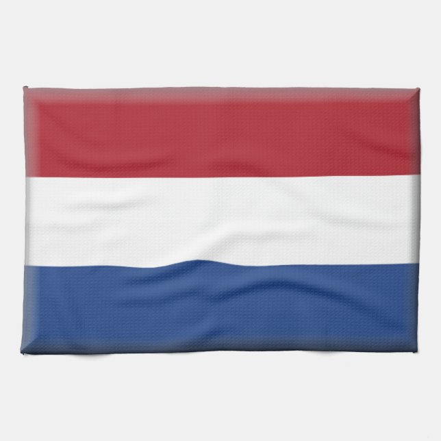 Niederländische Flagge Geschirrtuch (Horizontal)