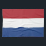 Niederländische Flagge Geschirrtuch<br><div class="desc">Patriotische Flagge der Niederlande.</div>