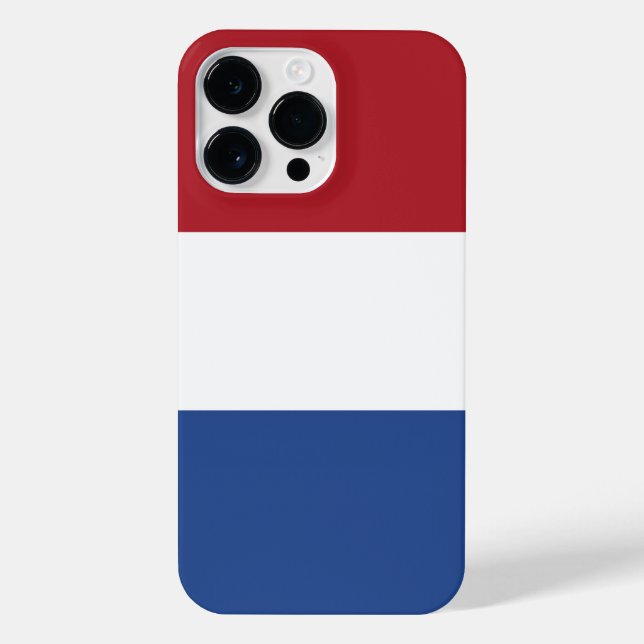 niederländische Flagge iPhone 14 Pro Max Hülle (Rückseite)