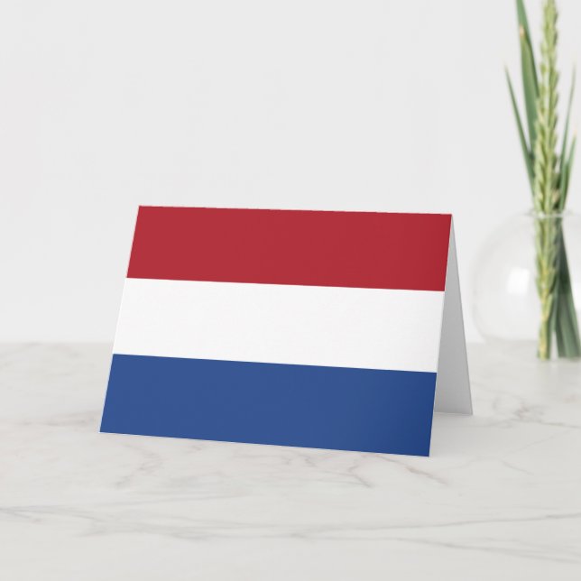 Niederländische Flagge Karte (Vorderseite)