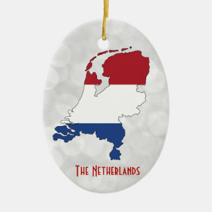 Niederländische Flagge Keramik Ornament
