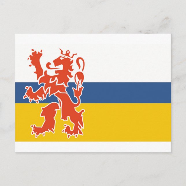 Niederländische Flagge Limburgs Postkarte (Vorderseite)