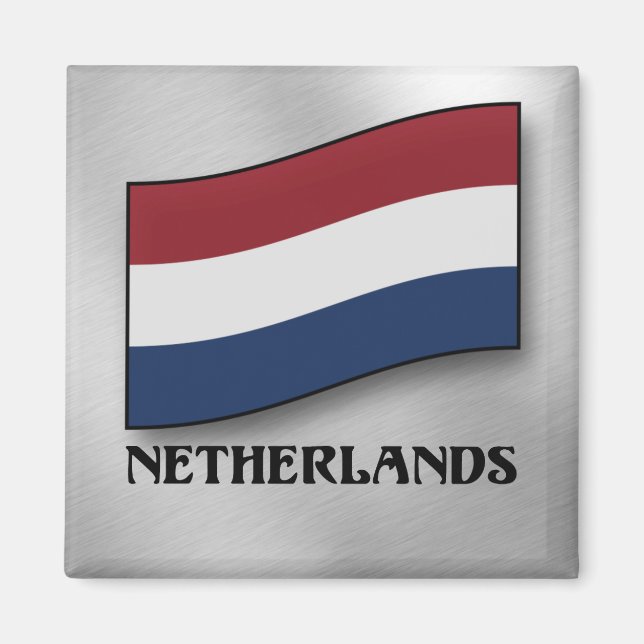 Niederländische Flagge Magnet (Vorne)
