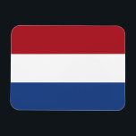 Niederländische Flagge Magnet<br><div class="desc">Patriotische Flagge der Niederlande.</div>