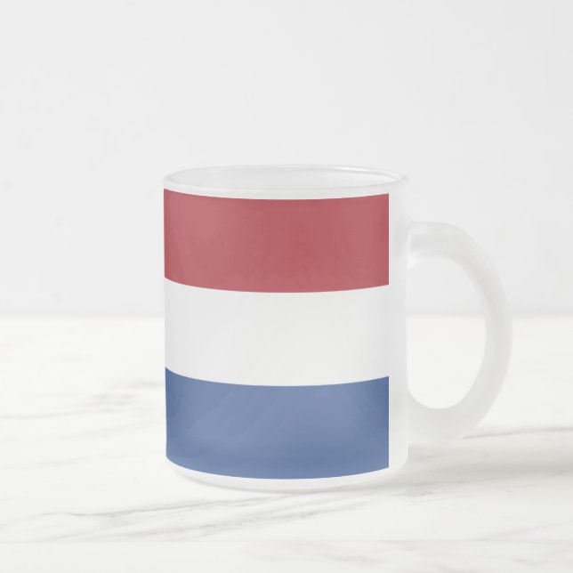 Niederländische Flagge Mattglastasse (Rechts)