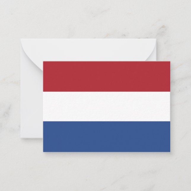 niederländische Flagge Mitteilungskarte (Vorderseite)