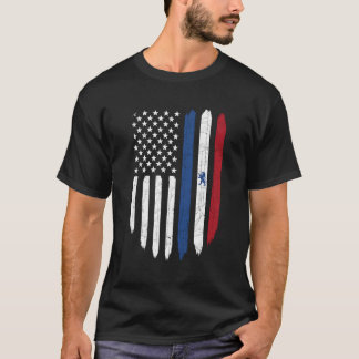 Niederländische Flagge Niederlande Root Vater Gift T-Shirt
