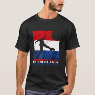 Niederländische Flagge Niederländische Fußballnied T-Shirt