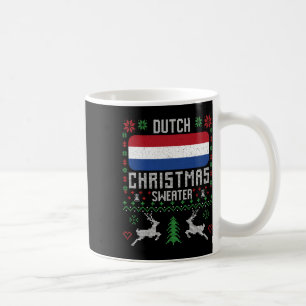 Niederländische Flagge Niederländischer Weihnachts Kaffeetasse
