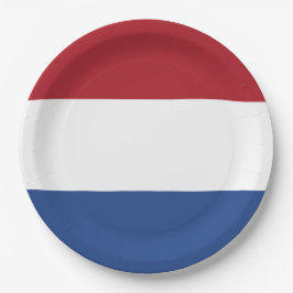 Niederländische Flagge Pappteller