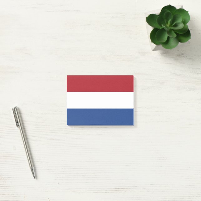 niederländische Flagge Post-it Klebezettel (Büro)