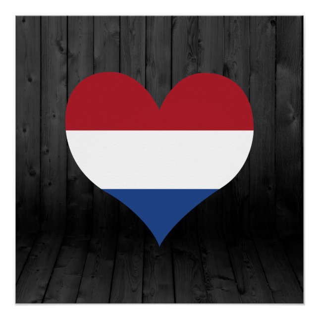 niederländische Flagge Poster (Vorderseite)