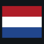 Niederländische Flagge Poster<br><div class="desc">Niederländische Flagge</div>