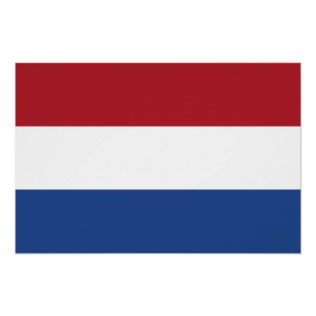 Niederländische Flagge Poster (Vorderseite)