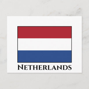Niederländische Flagge Postkarte