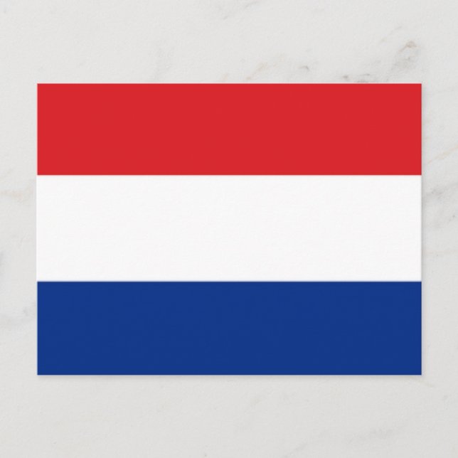 Niederländische Flagge Postkarte (Vorderseite)