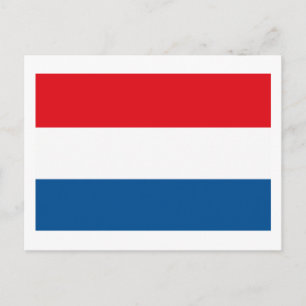 Niederländische Flagge Postkarte