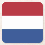Niederländische Flagge Rechteckiger Pappuntersetzer<br><div class="desc">Patriotische Flagge der Niederlande.</div>