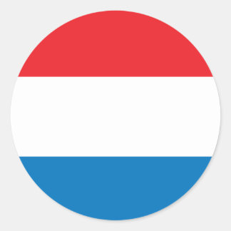 Niederländische Flagge Runder Aufkleber