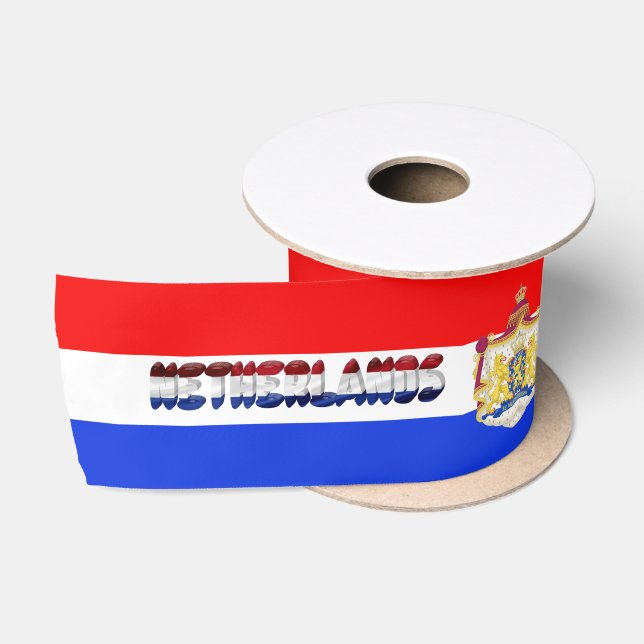 Niederländische Flagge Satinband (Spule)