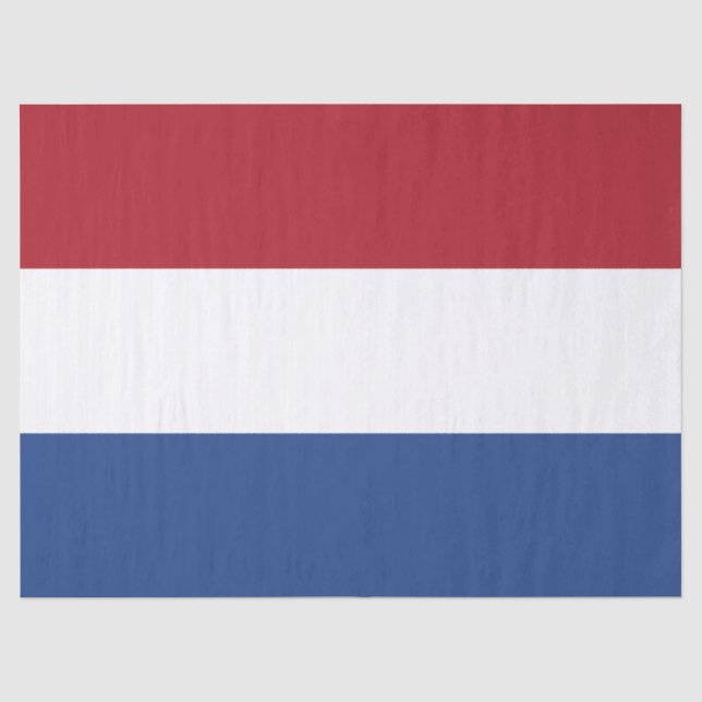 Niederländische Flagge Seidenpapier (Vorderseite)