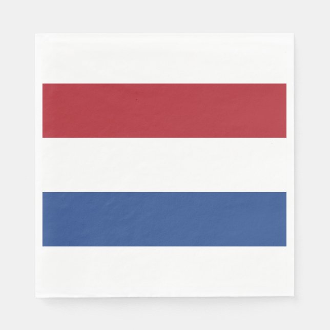 Niederländische Flagge Serviette (Vorderseite)