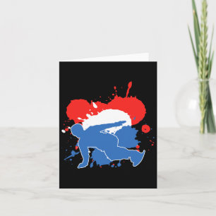 Niederländische Flagge Snowboarder - Niederländisc Karte