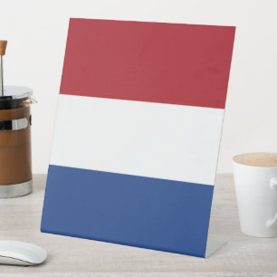 niederländische Flagge Sockelschild