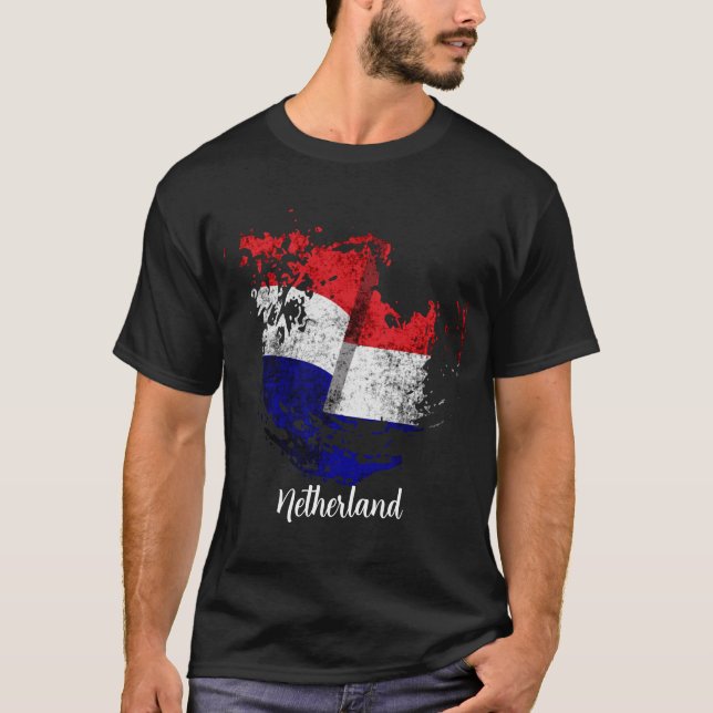 niederländische Flagge T-Shirt (Vorderseite)